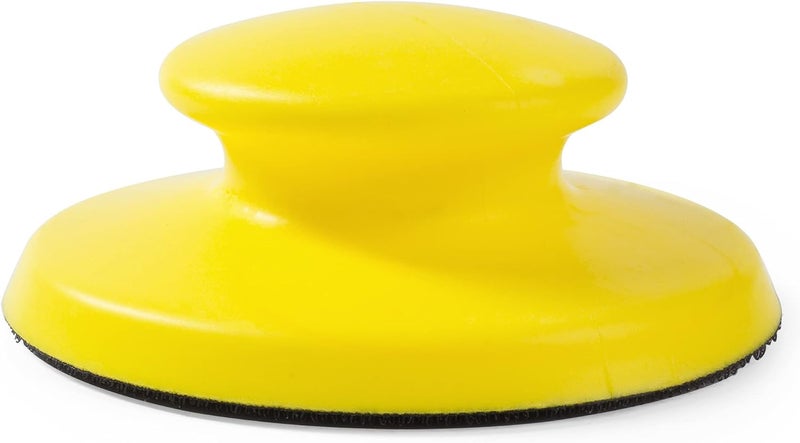 Shawya 5 Inch Hand Sanding Block Hook and Loop Sanding Block 2 PCS Round and Mouse Hand Sanding Blocks Foam Sanding Blocks Auto Body Hand Sanders for Wood Mouse Sanding Pad Sandpaper Holder - Image 3